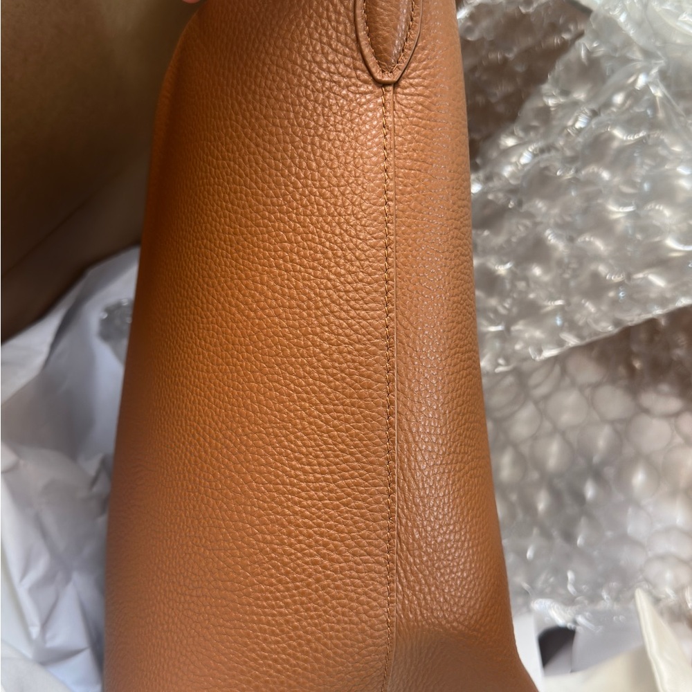 The Row Brown Leather Shoulder Bag - Picture 9 of 15